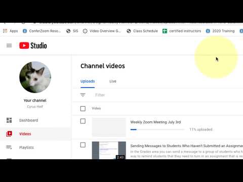 Video How to upload a Zoom Cloud recording with transcripts... - youtube