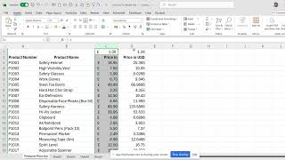 01 Simple Currency Conversion in Excel GBP to USD