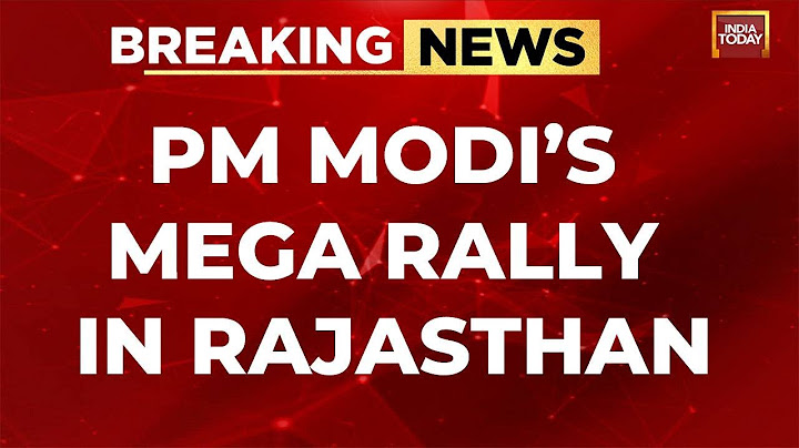 PM Modi Rajasthan Visit LIVE: PM Modi’s Mega Rally In Rajasthan | Rajasthan Assembly Elections