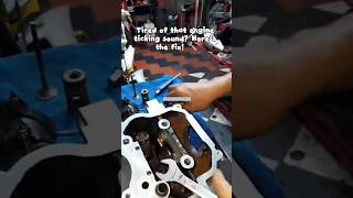Stop Engine Ticking: Easy Valve Adjustment! ⚙️ #MotorcycleRepair