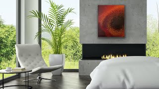 Ring of Fire! Abstract Art! Dump and Swirl! Fluid Art!