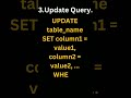 Top 5 Basic SQL Query.#shorts #sql #shortsfeed #youtube #programmer #database #viral #trending