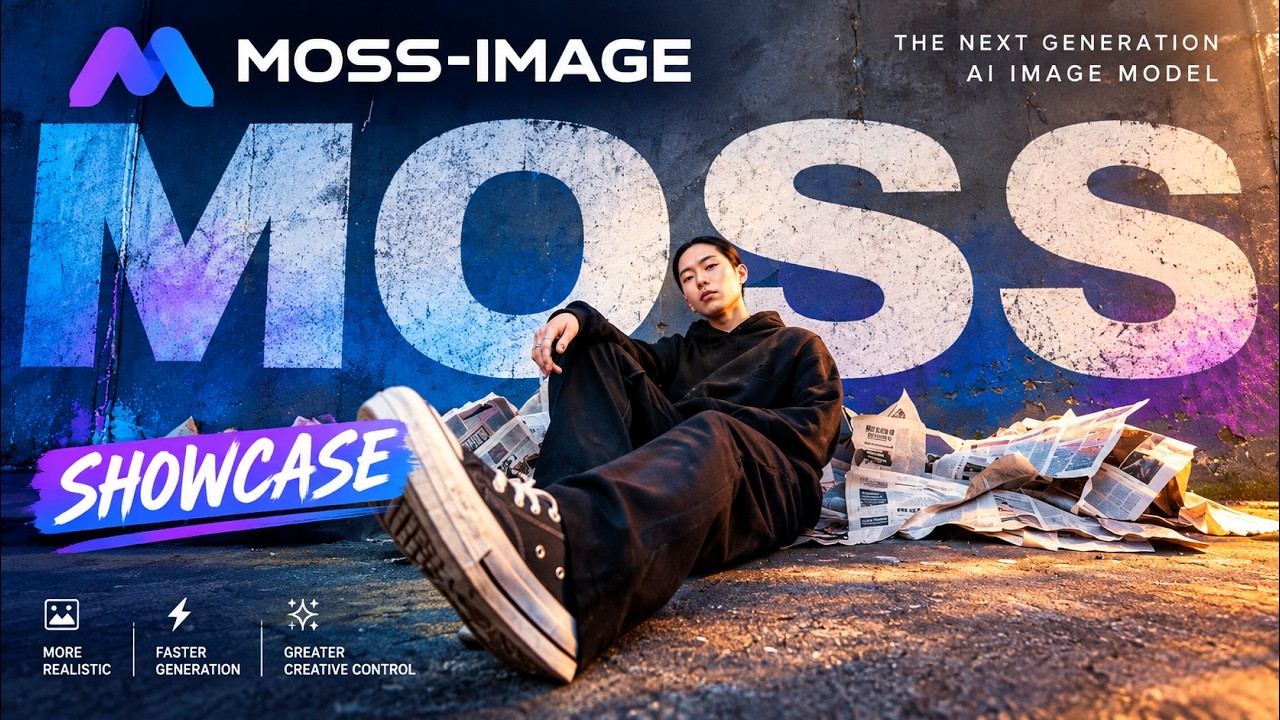 MOSS-Image AI Model Showcase -  ComfyUI Tutorial | Free Kaggle Notebook