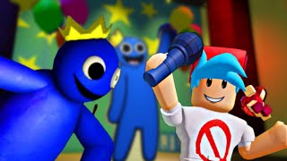 BLUE Y SUS AMIGOS VS BF !! - Friday Night Funkin' VS Rainbow Friends (Roblox Chapter 1) FNF Mods