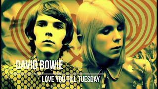 David Bowie - Love You till Tuesday (lyrics video with AI generated images)