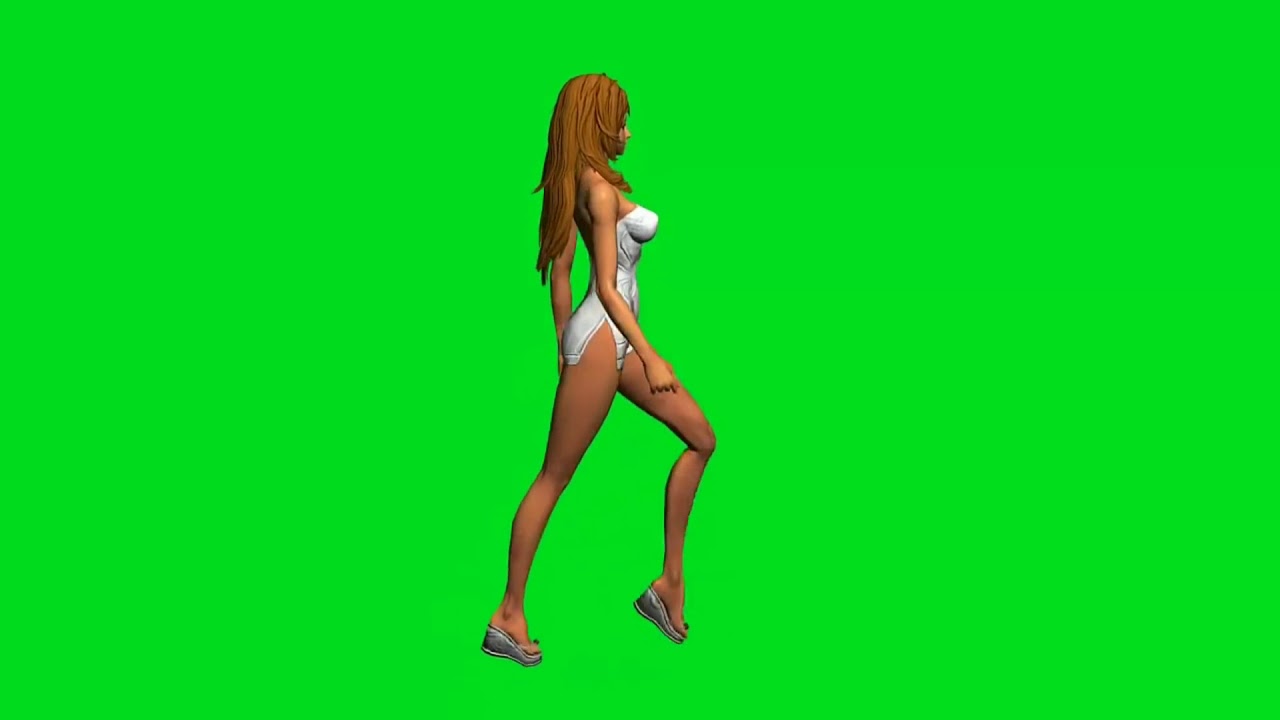 на зеленом фоне, Sexy girl green screen, Sexy girls, green screen...