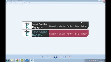 Rollover CSS Menü Yapımı