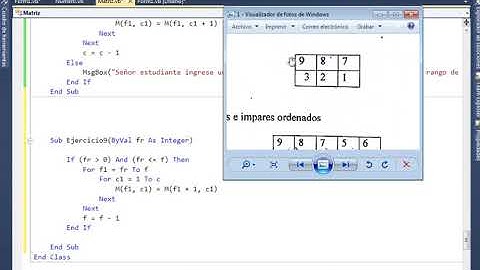 VISUAL BASIC Ejercicio 9 - Practico # 1 Matriz