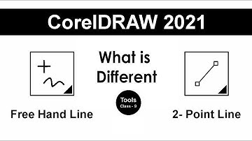 CorelDraw 2021 Hindi Tutorials - 09 || Free Hand, 2-Point Line ||