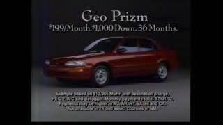 1995 Geo Prizm "Best buy for 1995" TV Commercial 1995 Geo Prizm Kbb