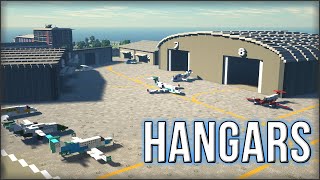 🛬 I Built a Angled Aircraft Hangars in Minecraft    Dakr City