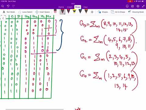 Lecture 9: binary to gray code converter using decoder - YouTube