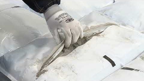 Cement  - Complete bagging and palletizing line (PE bags)