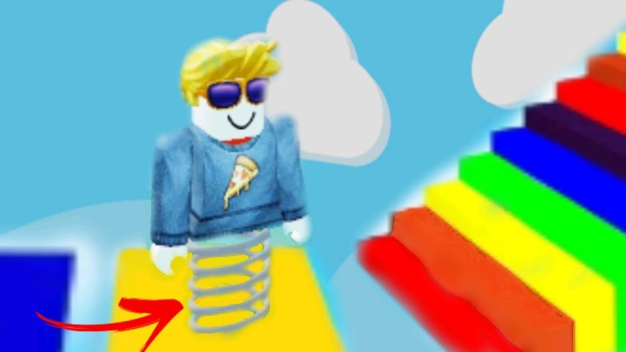 ОББИ но ВМЕСТО НОГ ПРУЖИНА В РОБЛОКС!! - YouTube