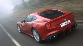 Ferrari f12 berlinetta. a front-engined car that, according to
ferrari, achieves the dynamic balance of mid-engined supercar. and it
certainly has engi...