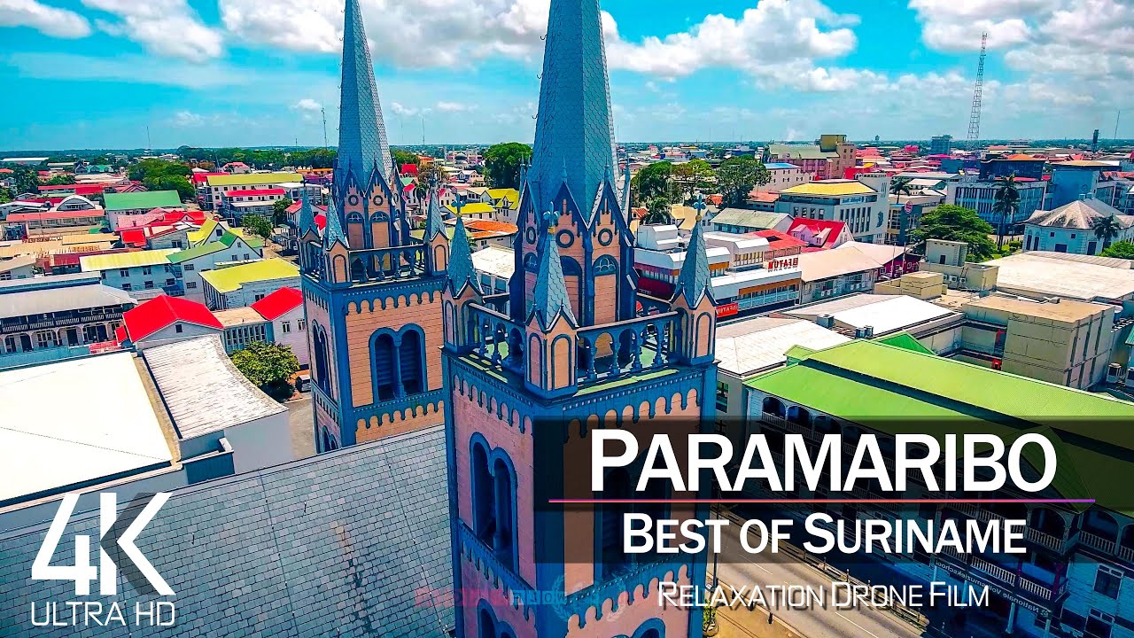 【4K】🇸🇷 2 HOUR DRONE FILM: «This is Paramaribo» 🔥🔥🔥 Suriname 🎵 Reggae Music