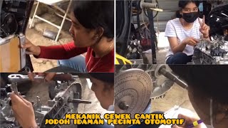 mekanik cewek cantik jago rakit mesin calon idaman para pecinta otomotif nih