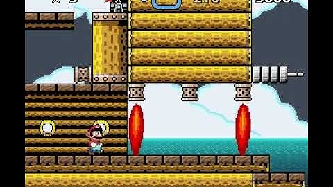 Testing Custom SMW Pirate Ship Level
