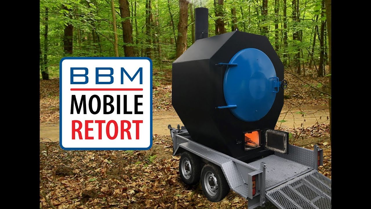 Pressvess BBMR Mobile Charcoal Retort