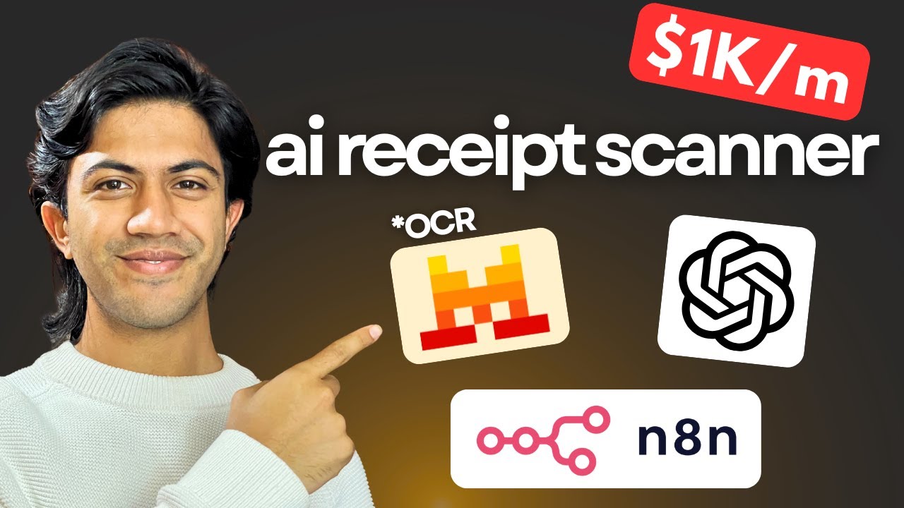How to Build a Receipt Scanner in n8n (AI, No Code)