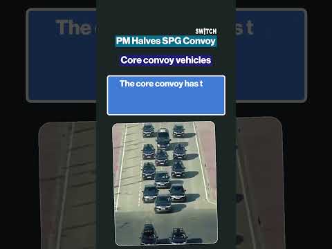 Who actually travels in the PM’s convoy?