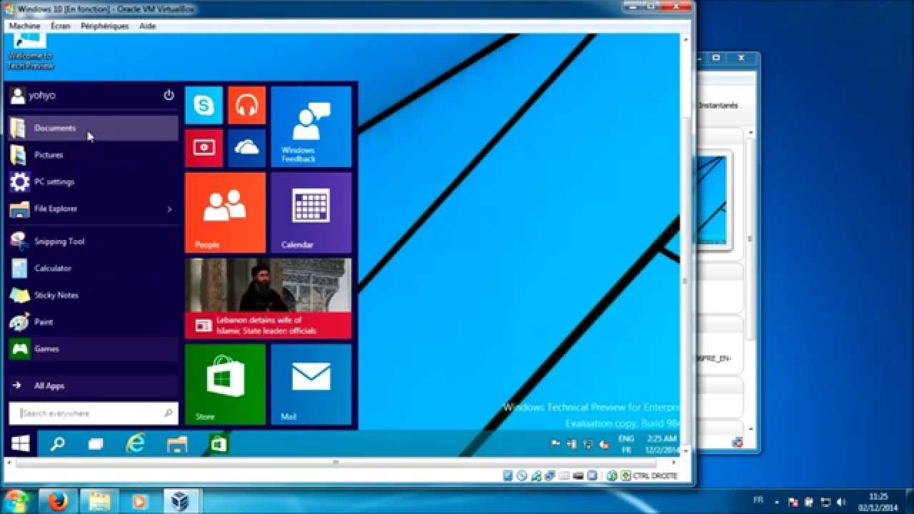 Installation de Windows 10 Technical Preview - YouTube