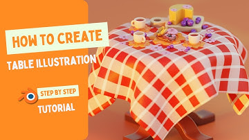 Blender Tutorial - Step by Step Guide to Stylized Isometric Table Illustration