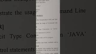 Object oriented programming through java - set 3 - jntuk r23 - 2nd btech 1st semester - cse, Aiml,it