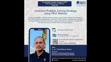 04 - Inventive Problem Solving Strategy using TRIZ Method