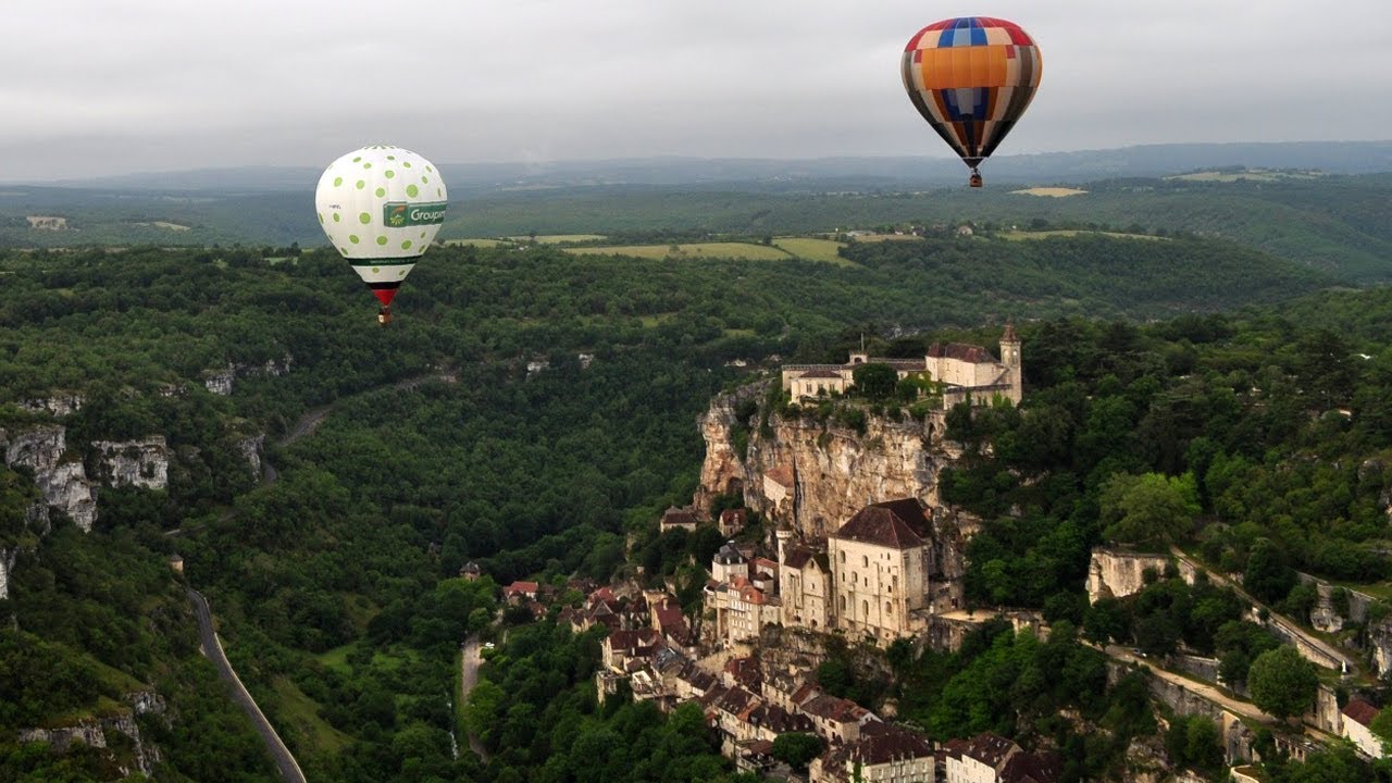 Montgolfières à Rocamadour