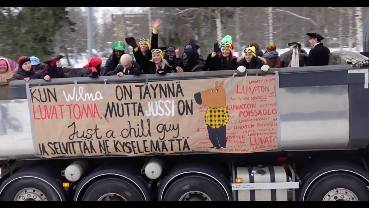 ABIT 2025 Penkkariajelu Kokkola 13.2. Suomi Finland – Video Hannu Björkbacka – Musa SPARKS