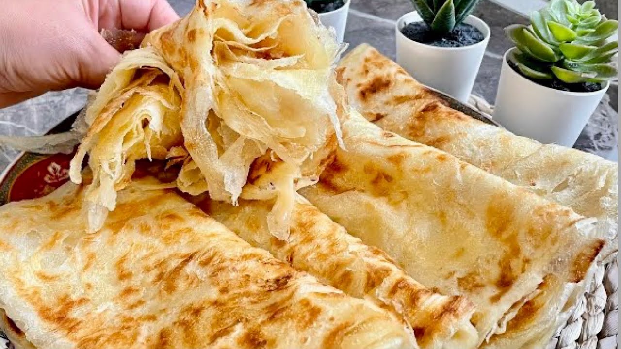 MSEMENS EXPRESS  MAROCAIN 🇲🇦POUR DÉBUTANTS 🥞 CRÊPES FEUILLETÉES A LA POÊLE