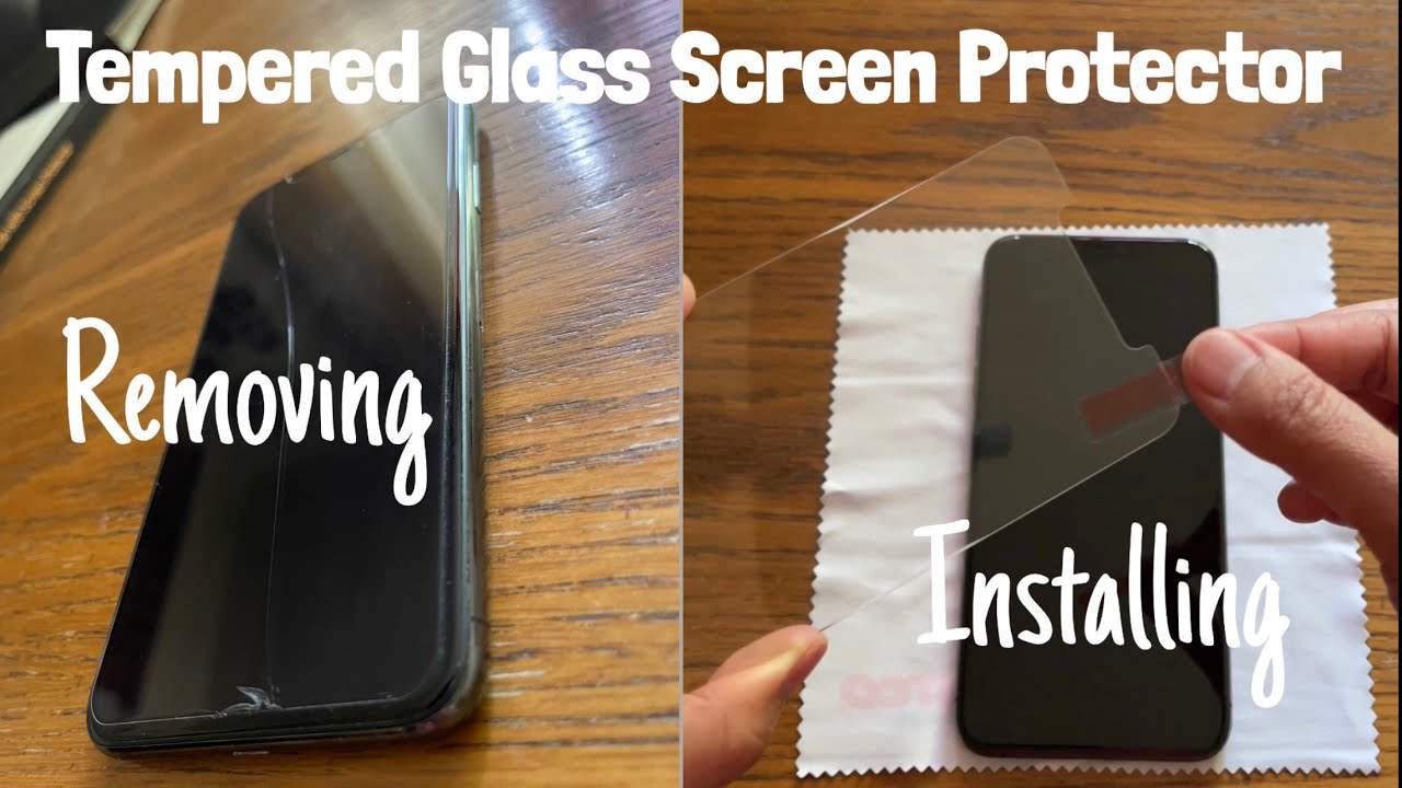 Install / Remove Tempered glass screen protector it saved my phone