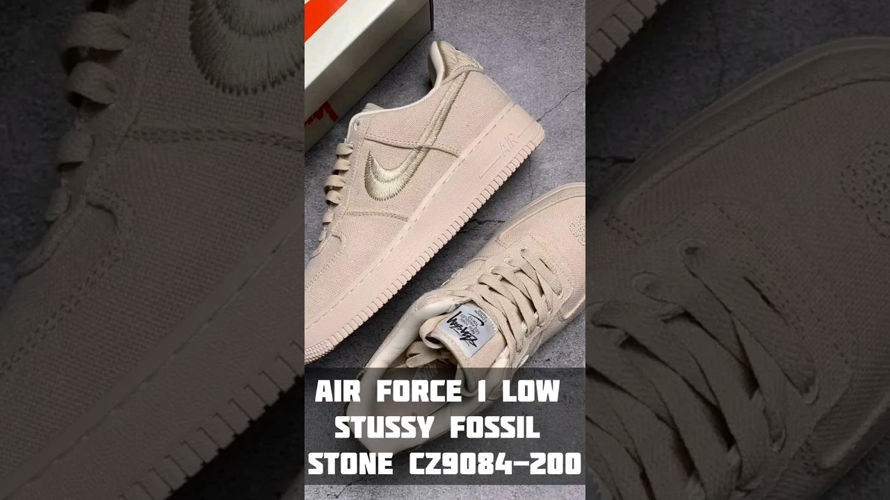 Кроссовки Обувь Кеды Москва Air Force 1 Low Stussy Fossil Stone CZ9084-200