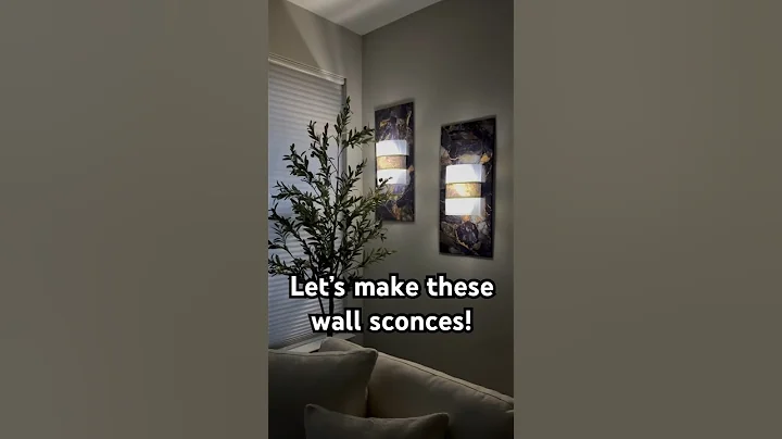 🤩DIY wall sconces!