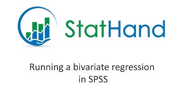 StatHand - Running a bivariate regression in SPSS
