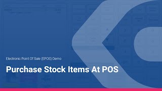 EPOS Demo - Purchase Stock Items At POS Net Worth