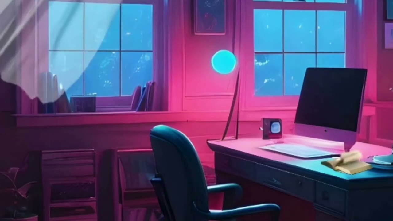 Cozy Workspace at Night 🌙 | Lo-Fi Beats for Focus, Study & Calm