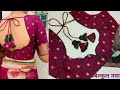 Silk Saree Blouse Designs /Blouse Neck Designs /Cutting & Stitching Boat Neck Blouse Design /ब्लाउज