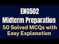 ENG502 Introduction to Linguistic Midterm MCQs Preparation [50 Solved with Easy Explanation]