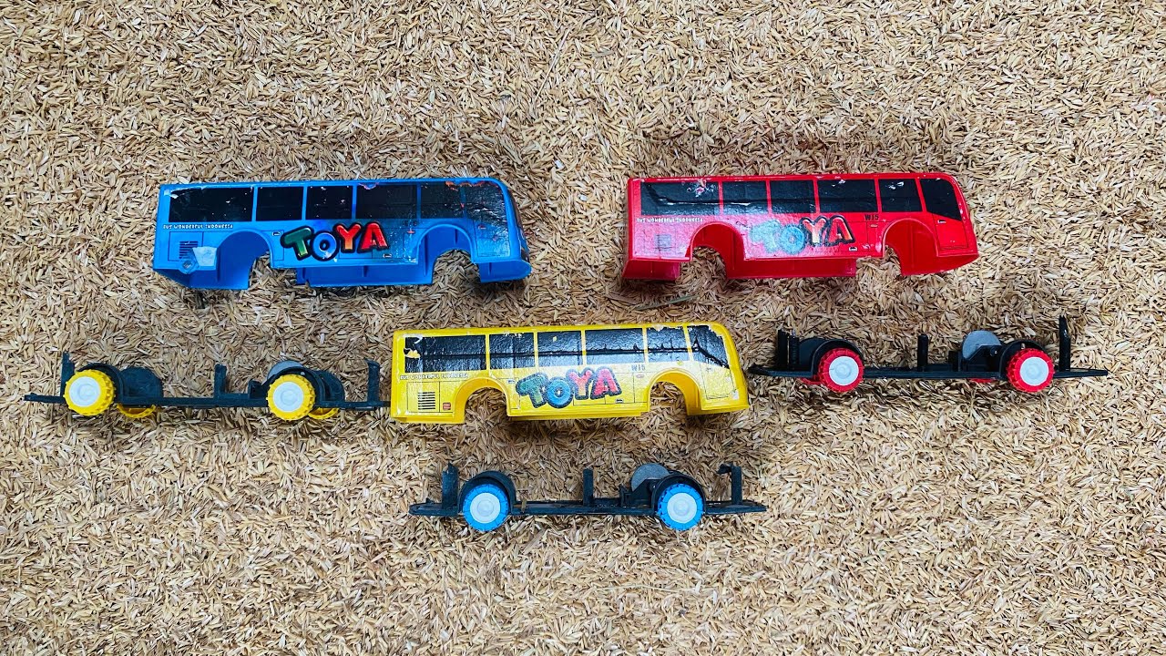 Mencari dan Merakit Mainan Bus Wa Wa. Mainan Bus, Bus Tayo.