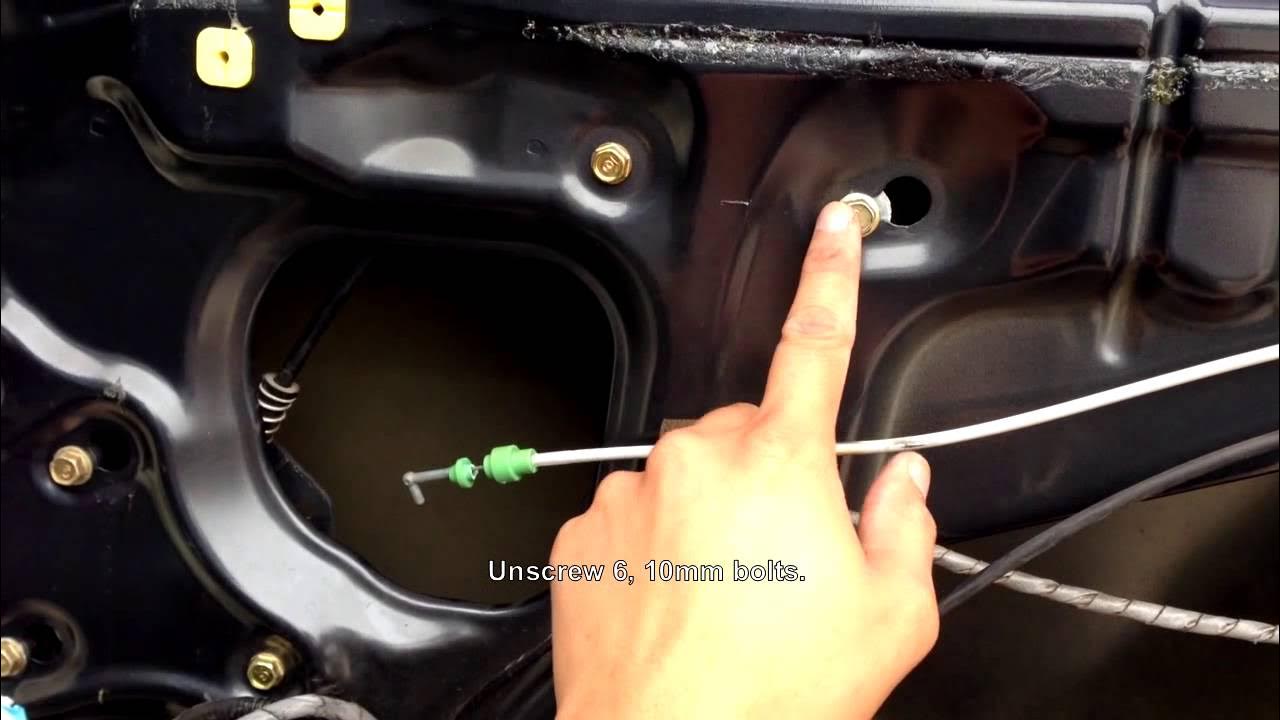 How to Install Replace Broken Window Regulator Honda Accord 2005 - YouTube