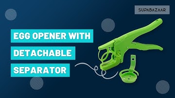 Plastic Hand Held Egg Breaker, Egg Cracker with Detachable Separator | Kitchen Essentials