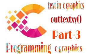 How to write text in c graphics part -3, c graphics programming, graphics programming , text color