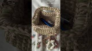 Вязаная сумка/косметичка в уникальном летнем дизайне