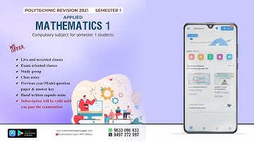 POLYTECHNIC REVISION 2021 l MATHEMATICS 1  l MODULE 1 l PART 1 l ALGEBRA OF COMPLEX NUMBERS