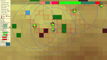 ALife Simulation: first tests of hearing/sound effects.