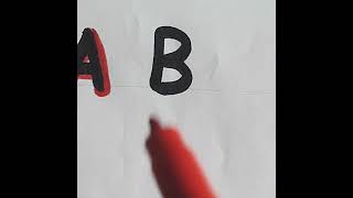 How to add shadow to the letterB #youtubeshorts #calligraphy #lettering #shadowlettering #art #3d Update