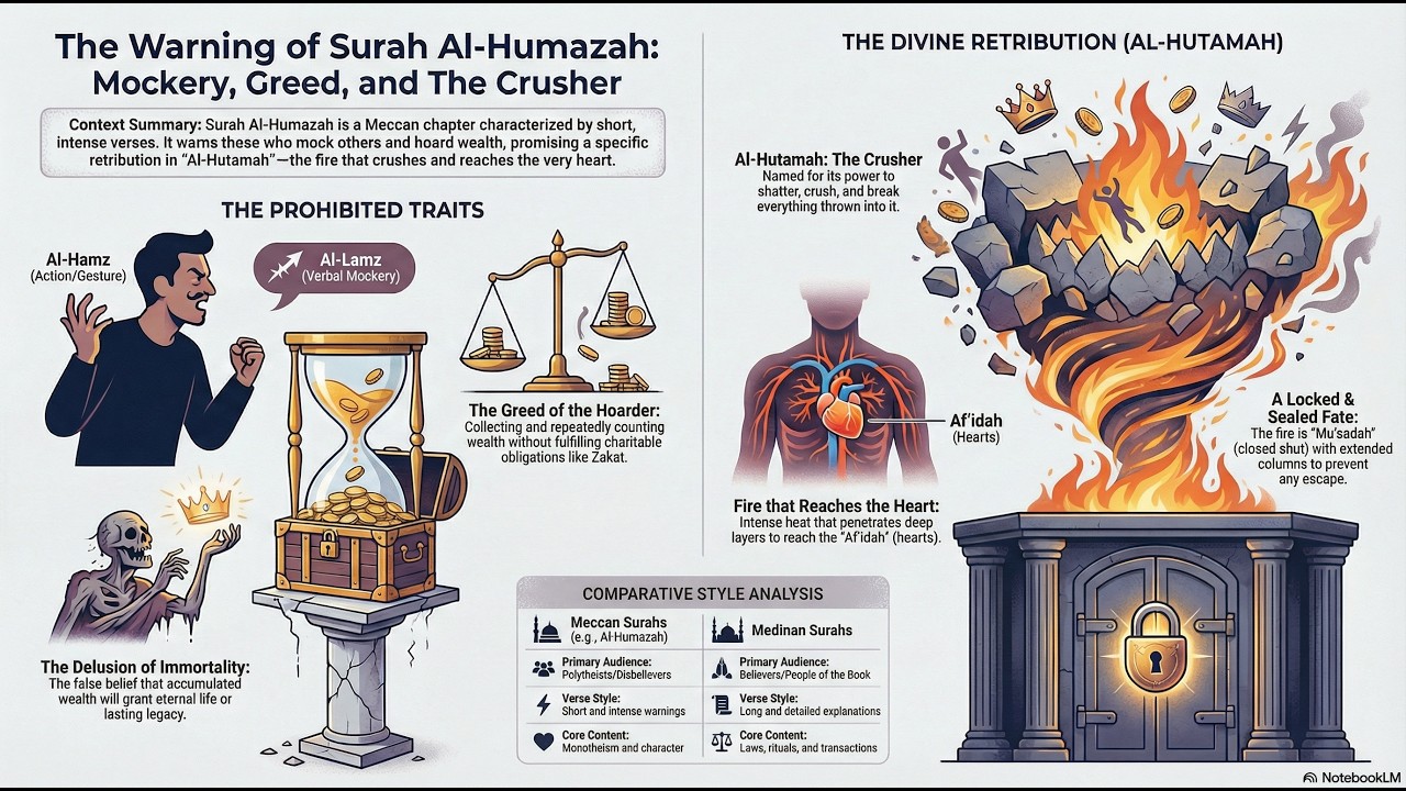Summary of Tafsir of Surah Al Humazah