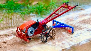 Diy Tractor plowed a mud , mini tractor ZT-180 Kubota@RCSRKH